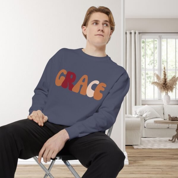 GRACE Inspired Unisex Garment-Dyed Sweatshirt - Image 4
