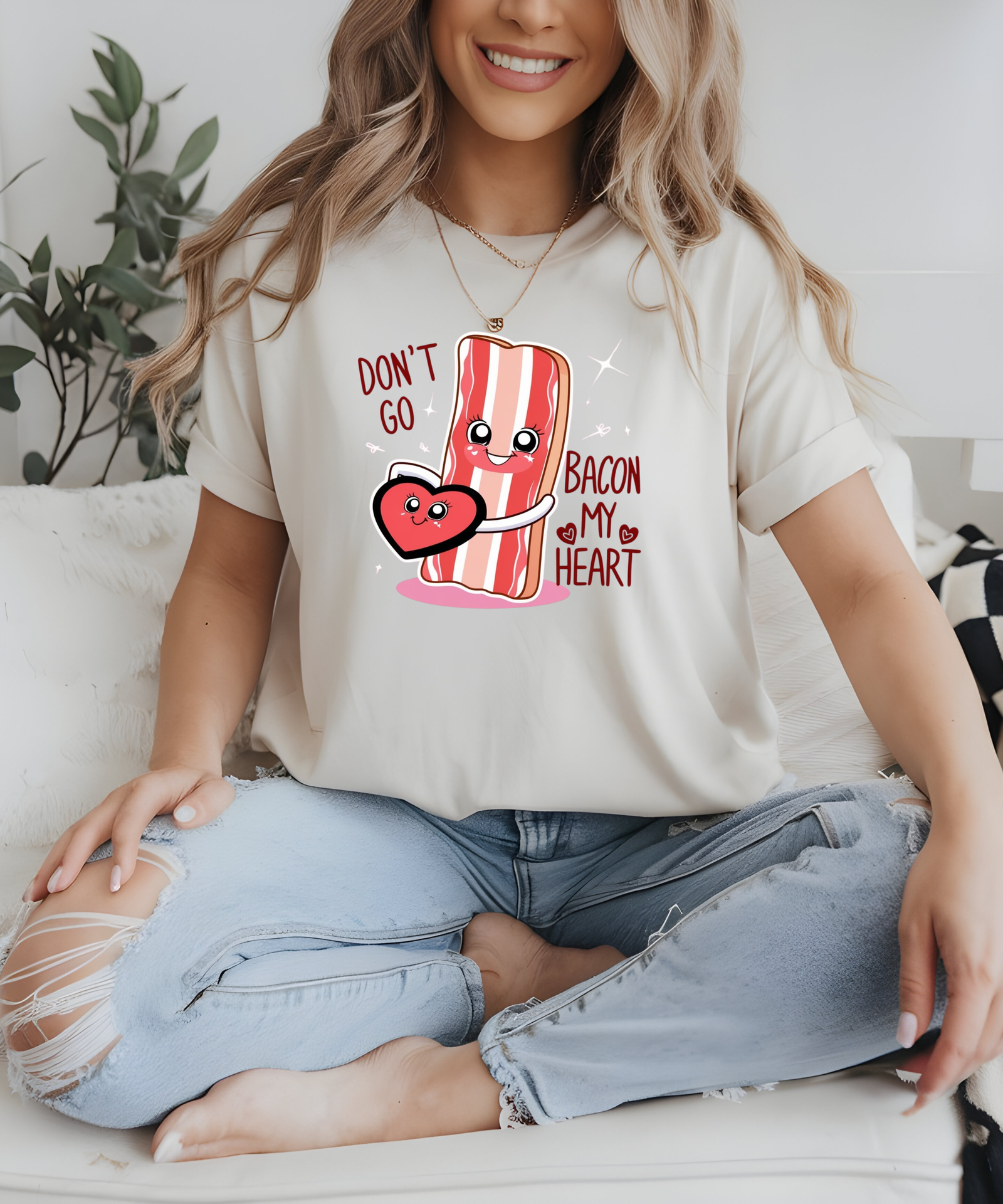 bacon my heart mockup