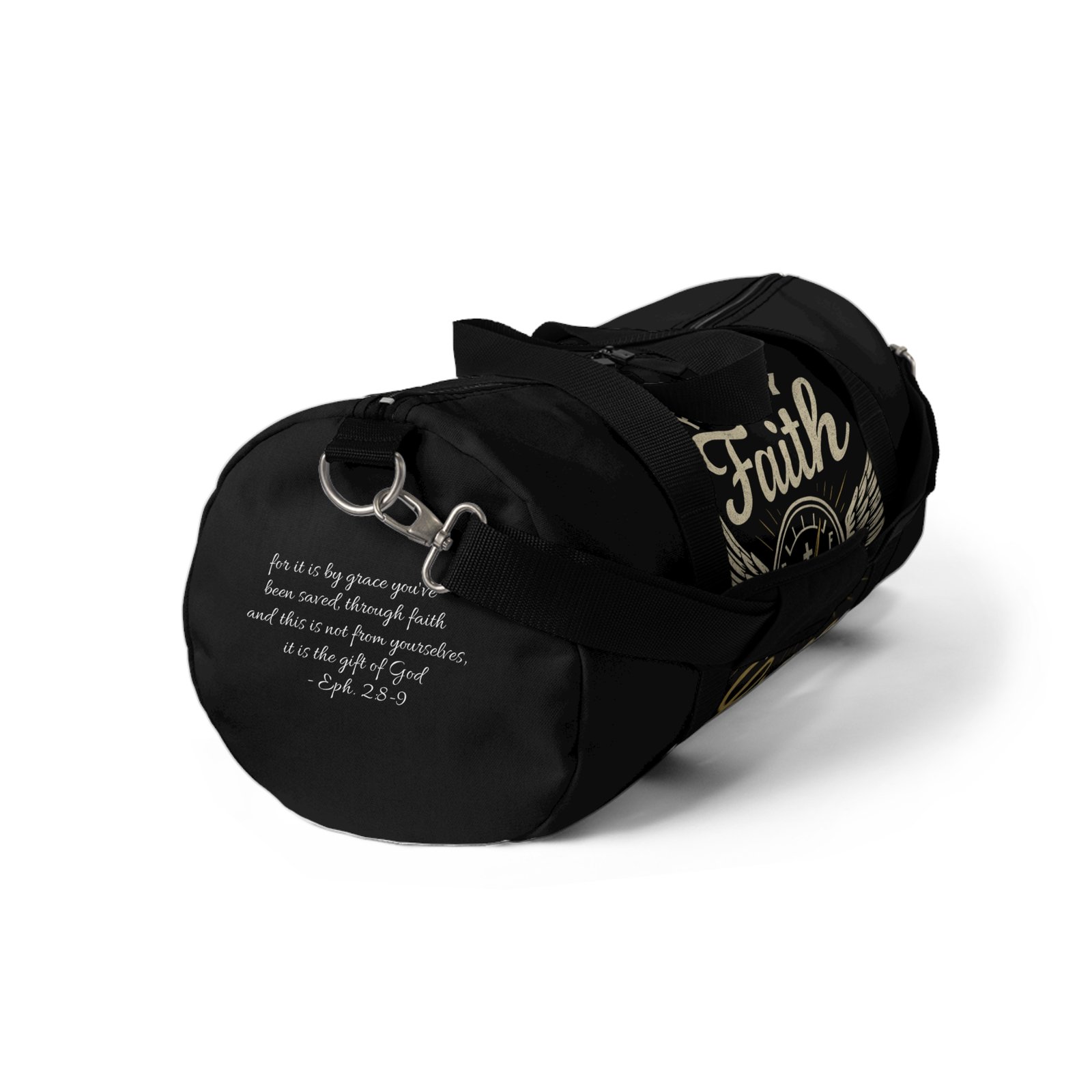 Weekender Bag with Fueled by Faith, Powered by Grace Design - Image 9