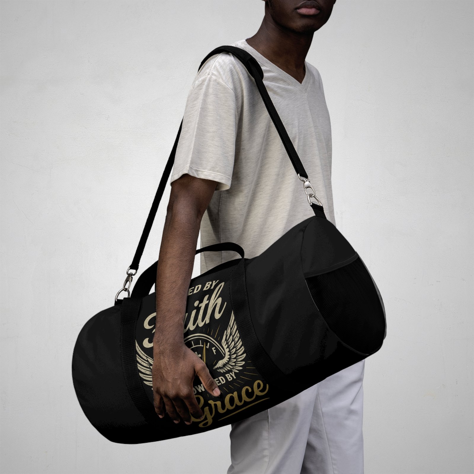 Weekender Bag with Fueled by Faith, Powered by Grace Design - Image 8
