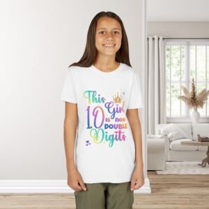 Personalized Kids Birthday Tee — Customizable Youth Short Sleeve Shirt